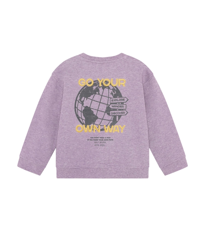 Daily7 truien Purple Melange 920446