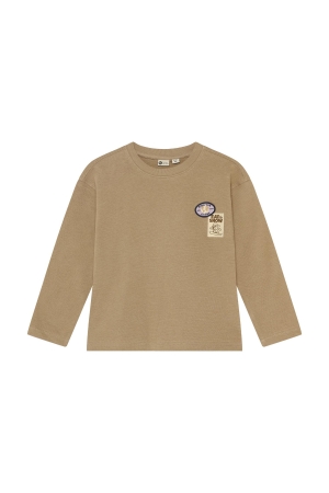 Daily7 T-shirt Badge Plaza Taupe