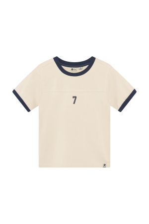Daily7 T-shirt Contrast Sandshell