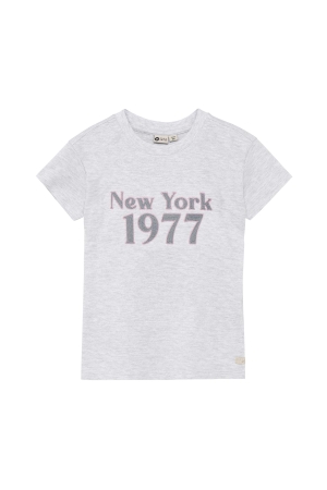 Daily7 T-shirt Artwork Light Grey Melange