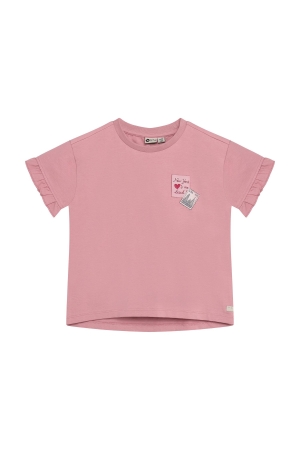 Daily7 T-shirt Backprint Lilas