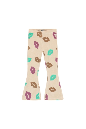 Daily7 Flared Broek all over print Semolina