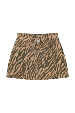 Daily7 Rokje Animal Print Ginger Root