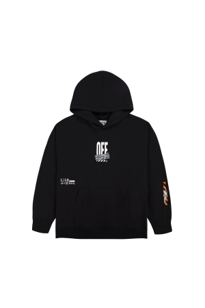 LAB By Off White Off Active Duct Tape Hoodie Black