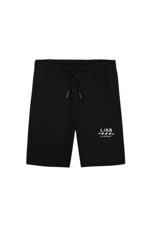 LAB By Off White Logo Basic Shorts Black