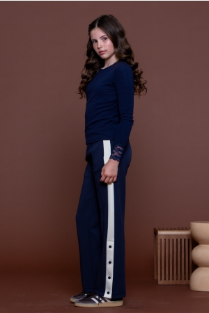 Geisha Trackpants buttons Navy