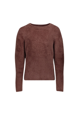 Geisha Hairy pullover LS Brown