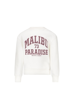 Geisha Sweat Malibu Off-White/Burgundy/Pink