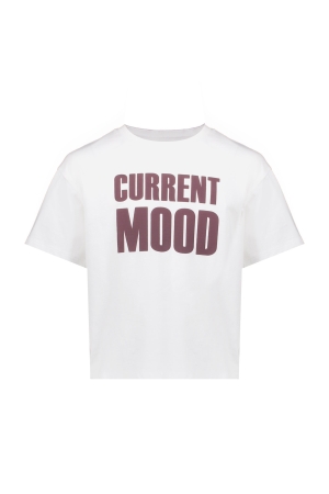 Geisha T-shirt Current Mood print Off-White/Brown