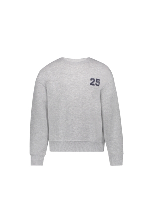 Geisha Sweat big backprint Grey Melange/Navy