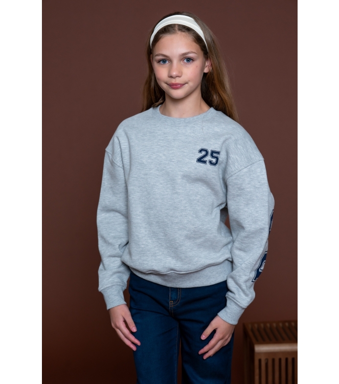 Geisha truien Grey Melange/Navy 62631K-41