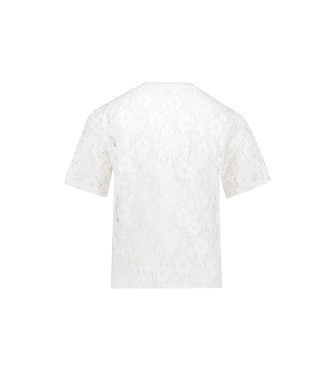Geisha blouses Off-White/Brown 63626K-26