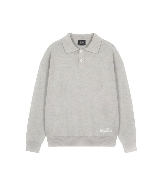 Malelions Junior truien Grey Melange MJB50026009