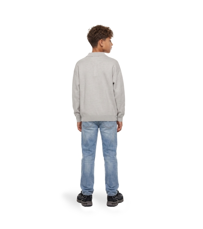 Malelions Junior truien Grey Melange MJB50026009