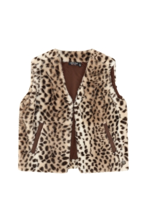 Like Flo Didi gilet van imitatiebont Animal