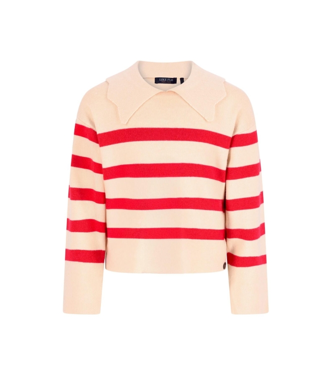 Like Flo truien Red stripe F608-5320