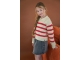 Like Flo truien Red stripe F608-5320