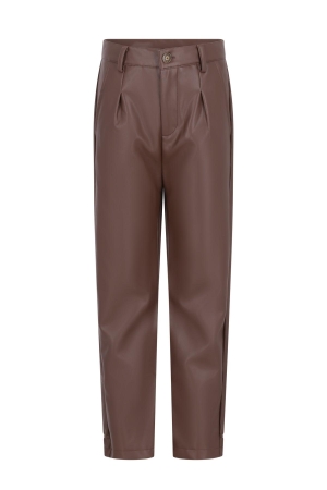 Like Flo Feyza broek van imitatieleer Choco