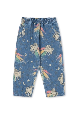 Konges Slojd  Magot Spijkerbroek met eenhoorns Born To Sparkle