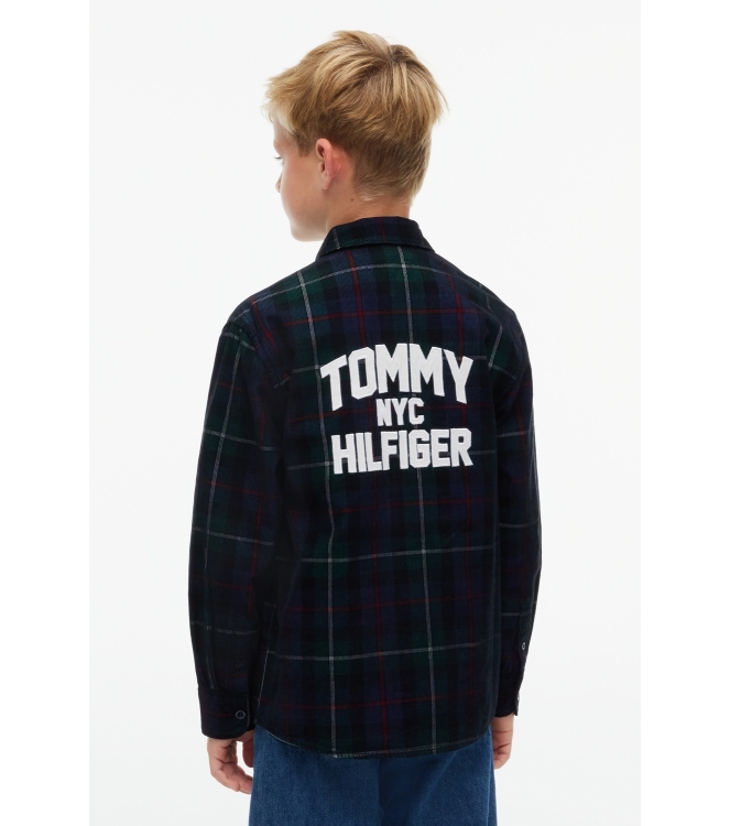 Tommy Hilfiger overhemden Green Check KB0KB10667