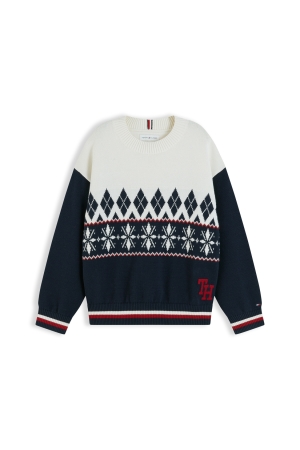 Tommy Hilfiger Winter Sweater Ivory Petal Multi