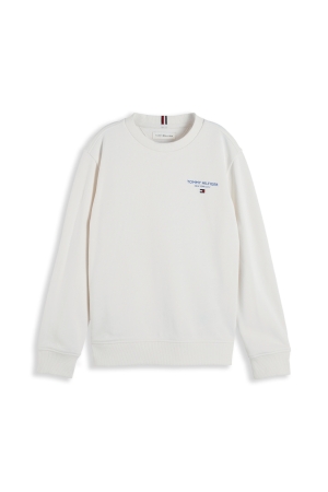 Tommy Hilfiger Essential Sweater met klein logo Off White