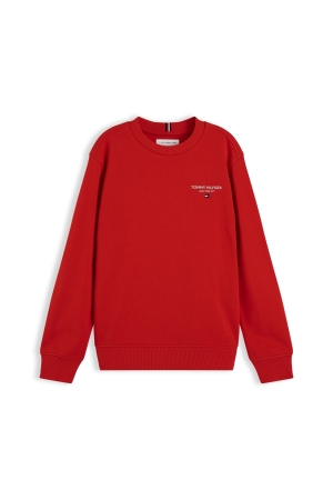 Tommy Hilfiger Essential Sweater met klein logo Red Glare