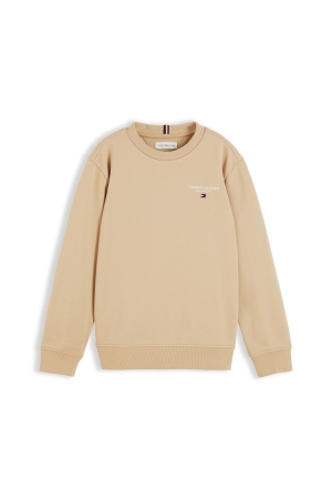 Tommy Hilfiger Essential Sweater met klein logo Gentle Gold