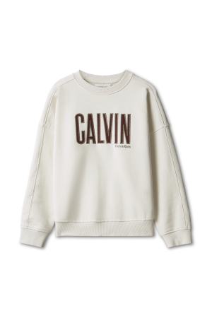 Calvin Klein CK Sweater met applicatie Turtledove