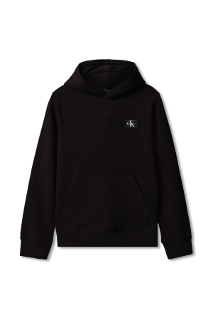 Calvin Klein Hoodie Monologo badge Pvh Black