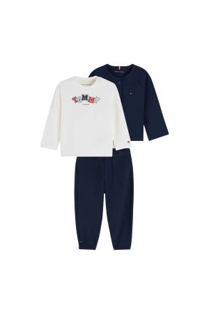 Tommy Hilfiger Cadeaubox Broek met 2 sweaters Dark Blue