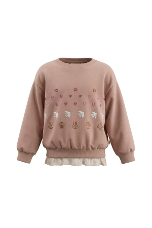 Your Wishes Sweater met borduringen Stucco