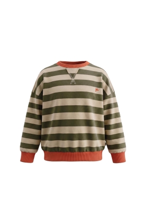 Your Wishes Sweater met strepen Olivine