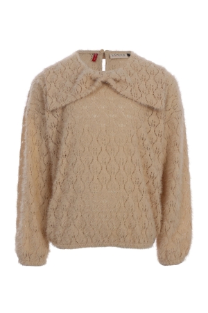 Looxs Little Blouse met strik Latte