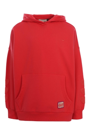 Looxs Little Hoodie oversized Hot Coral