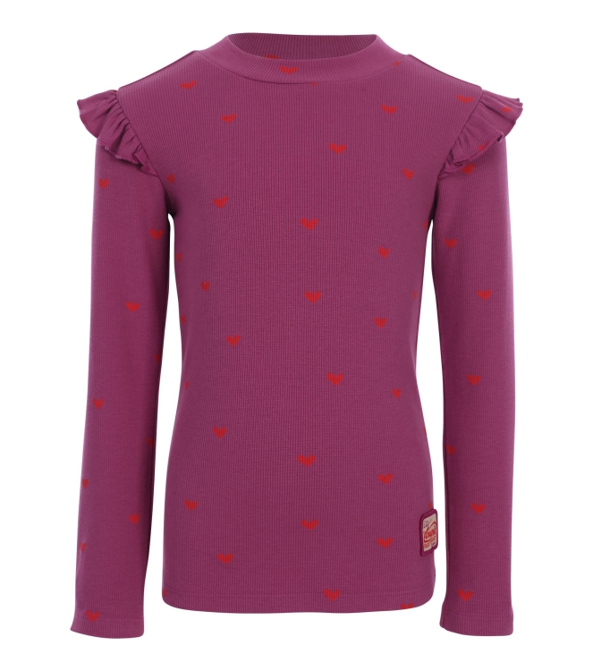 Looxs Little shirts Violet Heart 2632-7440-844