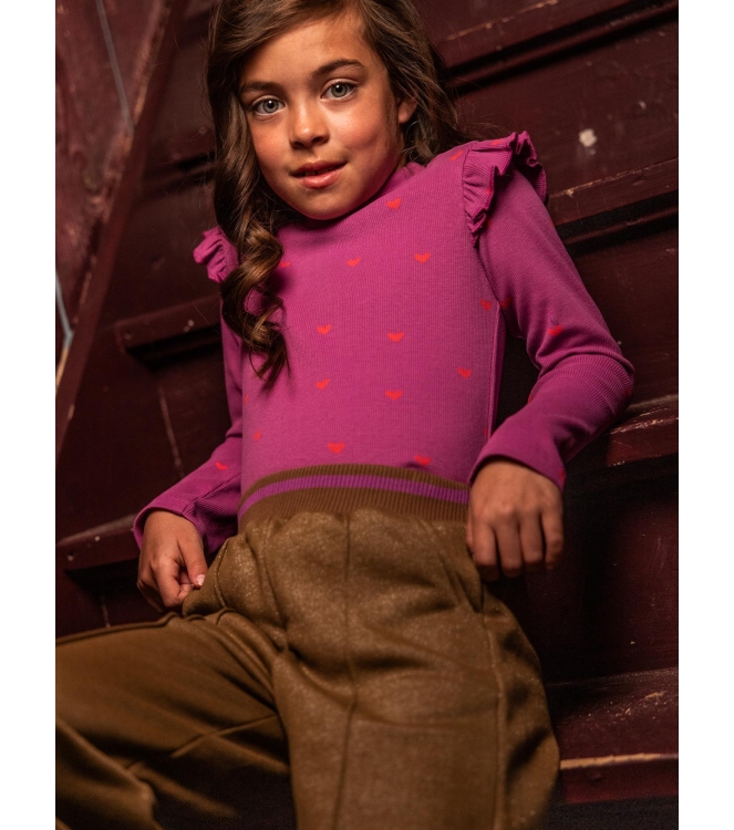 Looxs Little shirts Violet Heart 2632-7440-844
