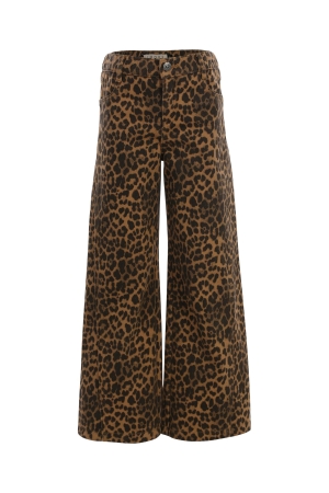 Looxs Little Spijkerbroek met panter print Desert Leopard