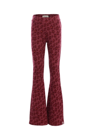 Looxs Little Flared broek met bloemenstructuur Festive Flower