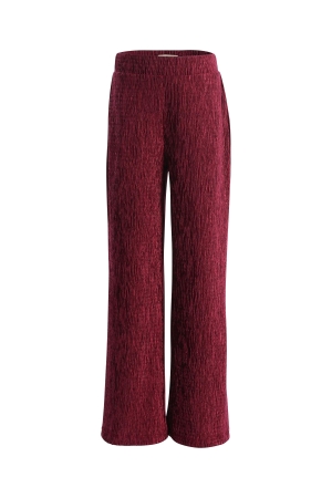 Looxs Little Broek velvet wide leg Ruby Red