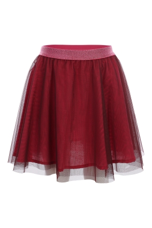 Looxs Little Rokje mesh Ruby Red