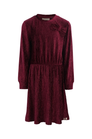 Looxs Little Jurk velvet Ruby Red