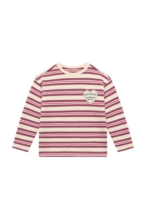Noppies Longsleeve regular fit met streep Sandshell