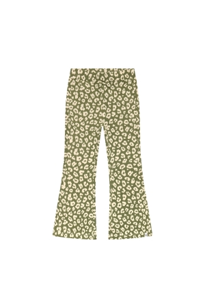 Noppies Legging flared fit met all over print Olivine