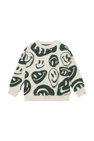 Noppies Sweater relaxed fit met all over print Bone White