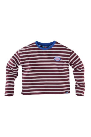 Z8 Florien t-shirt lange mouw Burgundy battle