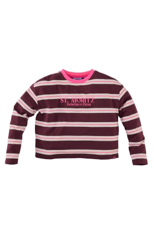 Z8 Diana t-shirt lange mouw Burgundy battle