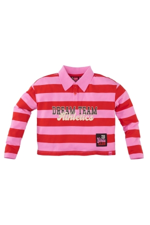 Z8 Mihra sweater met polokraag Pink power