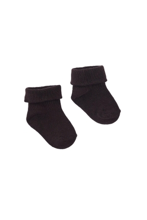 Z8-Newborn Juno Sokken Chocolate plum