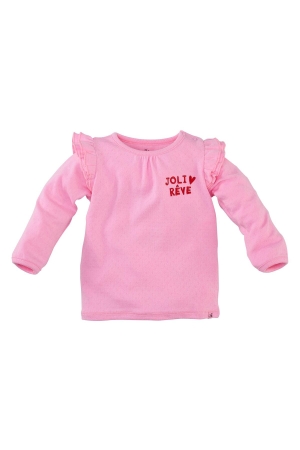 Z8-Newborn Josje T-shirt lange mouw Pink frosting